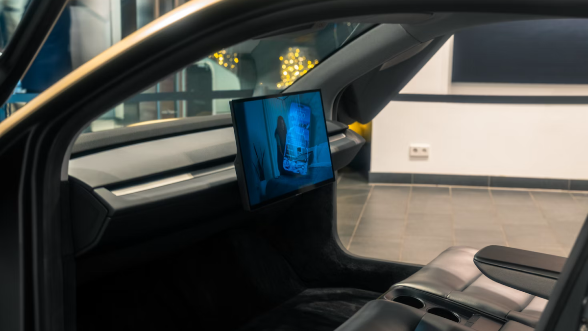 An autonomous taxi.